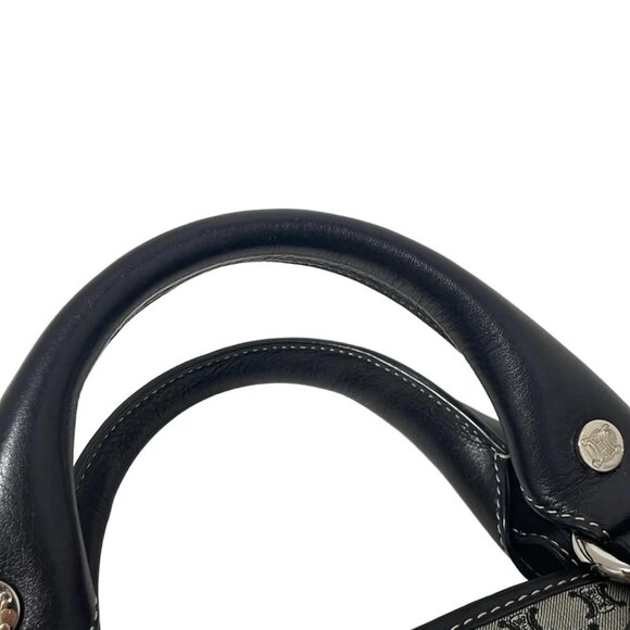 CELINE Macadam pattern, Boogie Bag -Light gray Black Jacquard Leather 516-081125 - Picture 6 of 8